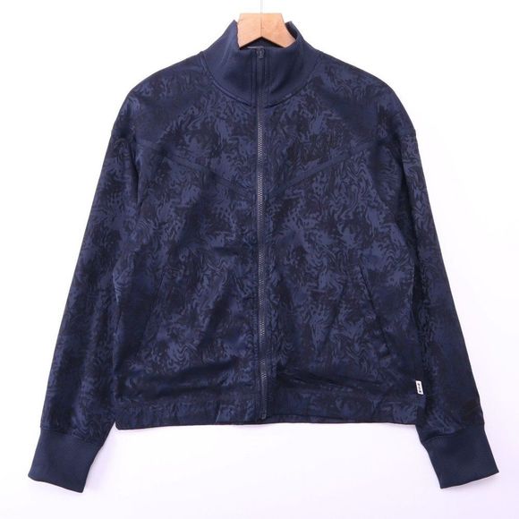 NIKE Full Zip Jacquard Navy Jacket - Picture 1 of 7
